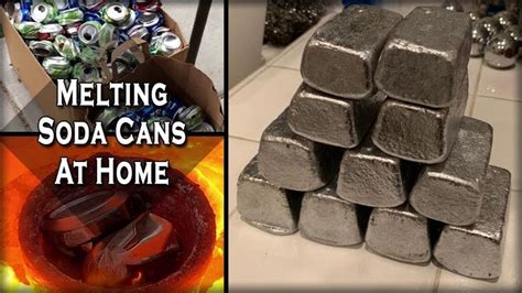 Melting Aluminum Cans At Home - Easy DIY Recycling Process - YouTube ...