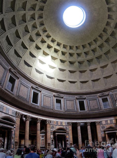 Pantheon Interior with tourists Photograph by Adam Long - Fine Art America