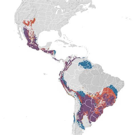 Hepatic Tanager - Range map - eBird Status and Trends