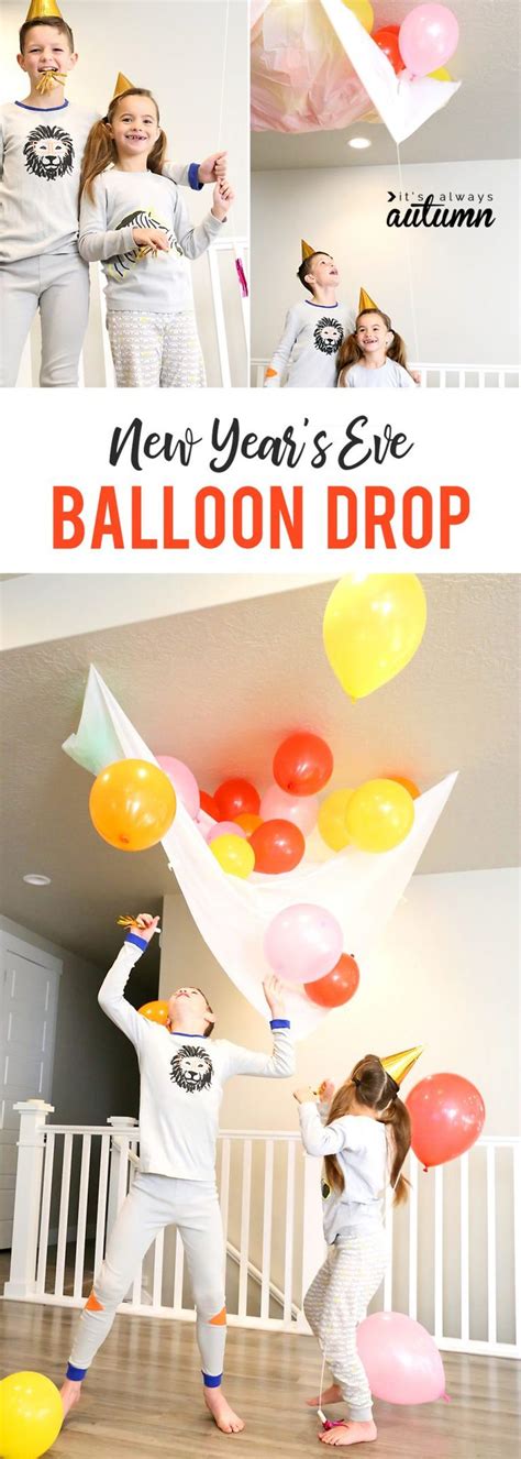 DIY balloon drop for New Year's Eve | Kids new years eve, Balloon drop ...