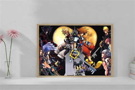 Kingdom Hearts Anime Horizontal Poster Unframe Poster Canvas - Etsy ...