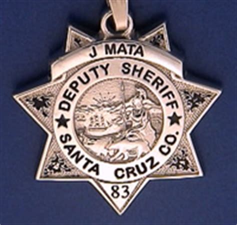 Santa Cruz County, California Sheriff Badge Charms