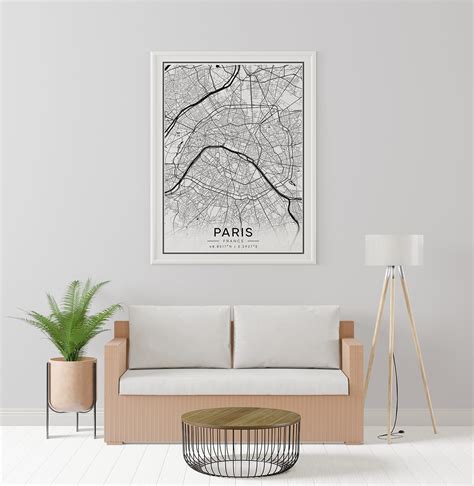 Custom City Map Poster Customizable Map Print Custom Map - Etsy