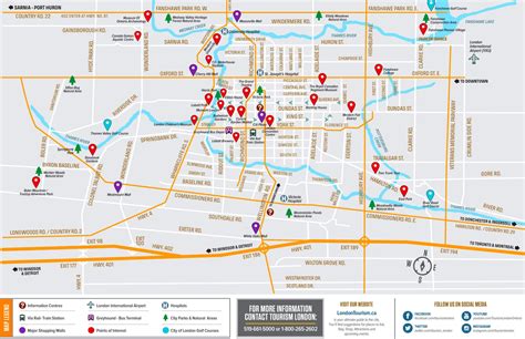 London (Ontario) tourist map