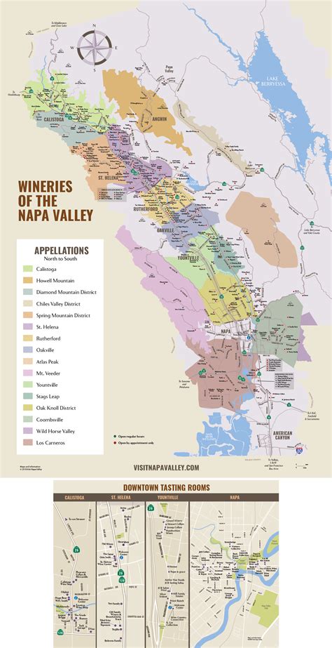 Printable Map Of Napa Valley Wineries