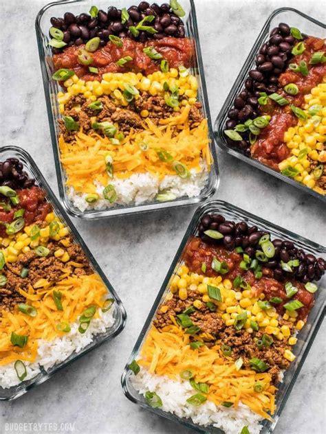 Easiest Burrito Bowl Meal Prep - Budget Bytes