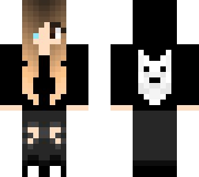 Black hoodie girl | Minecraft Skin