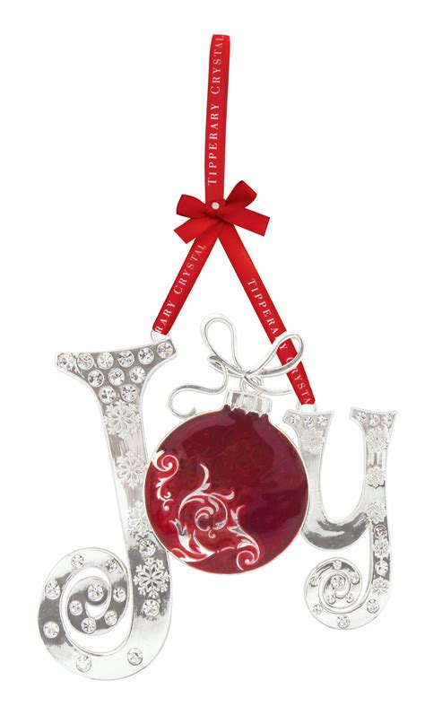 Tipperary Crystal Sparkle Joy Christmas Decoration