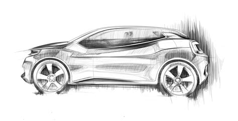 Car Side View Sketch at PaintingValley.com | Explore collection of Car ...