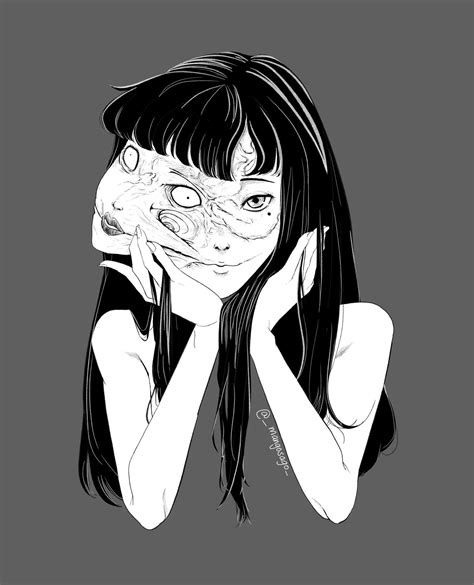 My fan art of Tomie! : r/junjiito