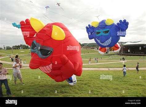 Funny Kite Devils Stock Photo - Alamy