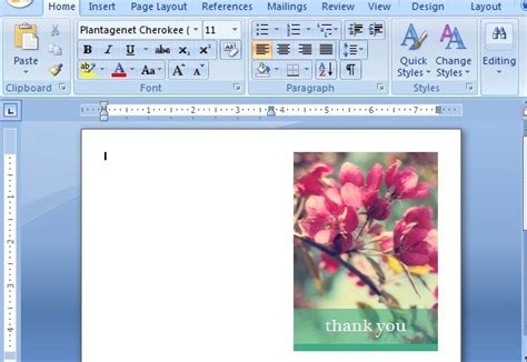 Thank You Card Templates For Word