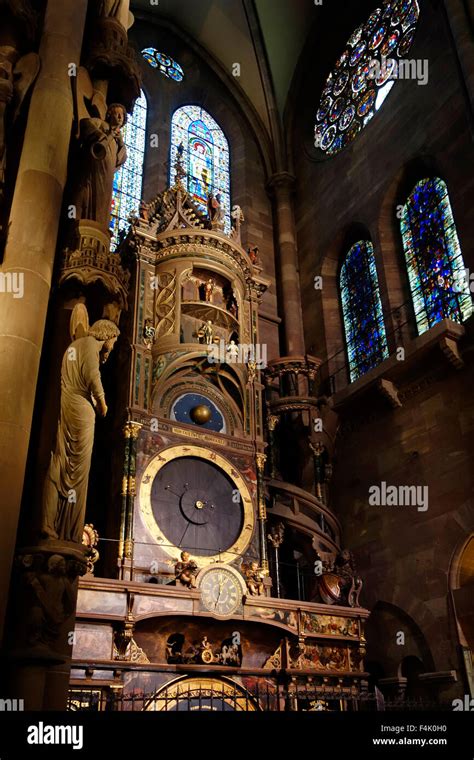 Astronomical clock in the Cathedral of Our Lady of Strasbourg ...