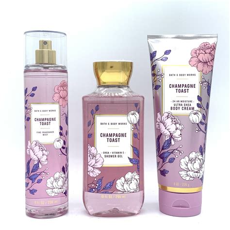 Bath and Body Works Champagne Toast Fine Fragrance Mist, Shower Gel and ...