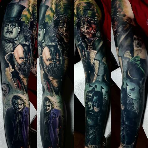 Introducir 56+ imagen batman full sleeve tattoo - Abzlocal.mx