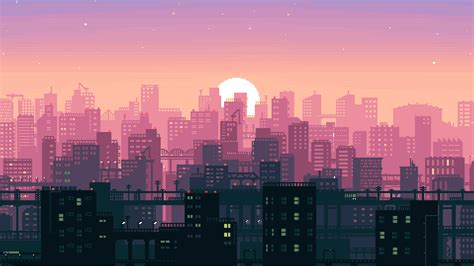 8 Bit Pixel Art City Wallpaper,HD Artist Wallpapers,4k Wallpapers ...