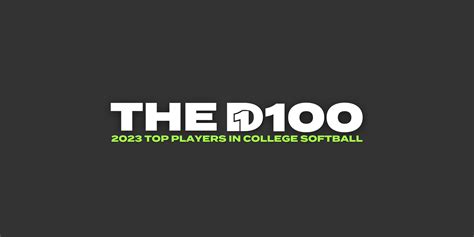 The D100: The Top Players in College Softball 2023 • D1Softball