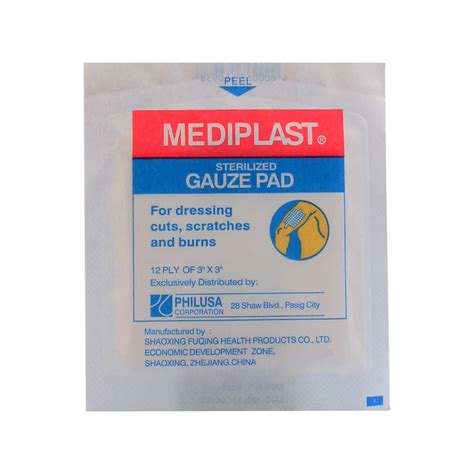 MEDIPLAST, Sterilized Gauze Pads 3 x 3 | Watsons Philippines