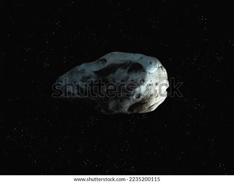 Asteroid Impact Craters Isolated On Dark Stock Photo 2235200115 ...