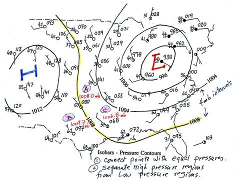 How To Draw Isobars On A Weather Map - Drucie Kimberley