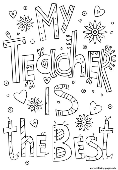 Teachers Thank You Teacher Certificate Coloring page Printable