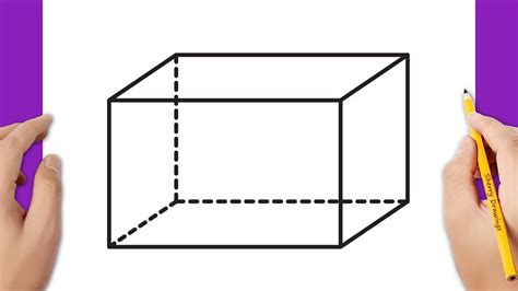 How to draw a cuboid / rectangular prism - YouTube