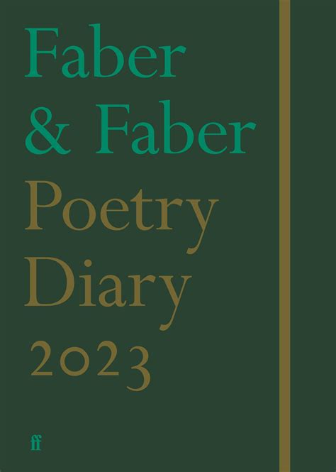 Faber Poetry Diary 2023 | Books & Shop | Faber