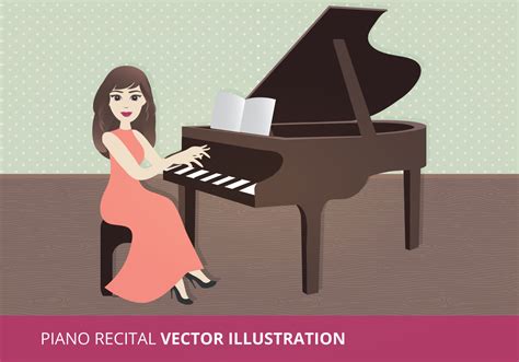 Piano Recital Vector Illustration - Download Free Vector Art, Stock ...