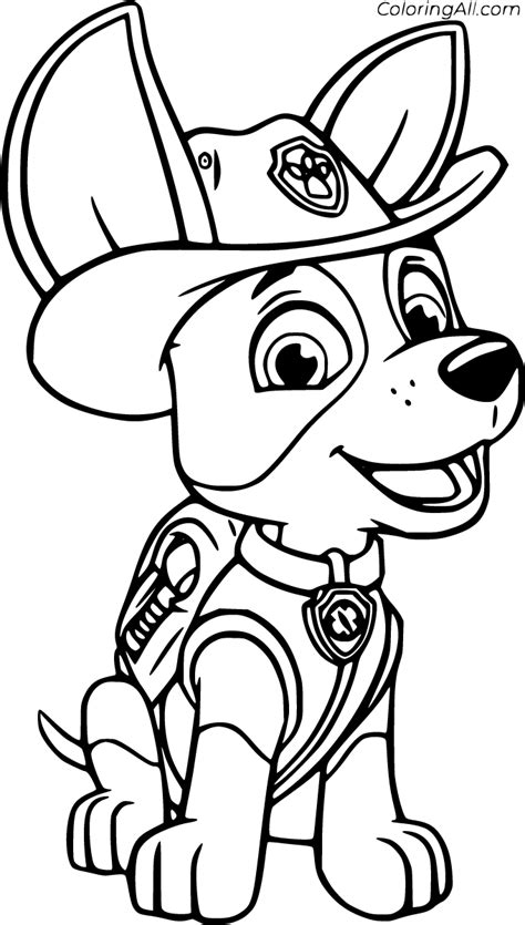 Tracker Paw Patrol Coloring Pages (8 Free Printables) - ColoringAll