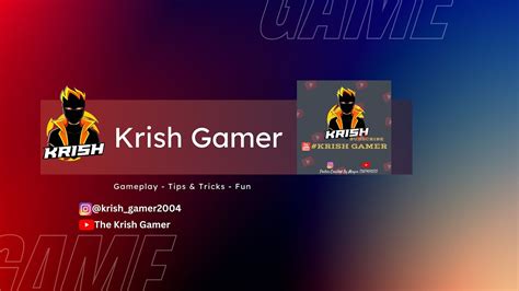 The Krish Gamer | Intro | #gaming - YouTube