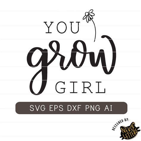 You Grow Girl SVG, Plant Lover SVG, Feminist SVG, Encouragement Svg ...