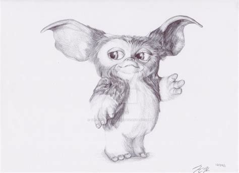 Gizmo from Gremlins Drawing by TheKrystleGallery on DeviantArt