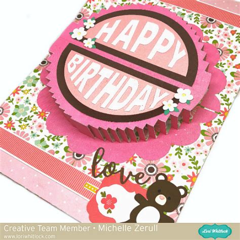 A2 Pop Up Round Cake Card Tutorial with Michelle – Lori Whitlock