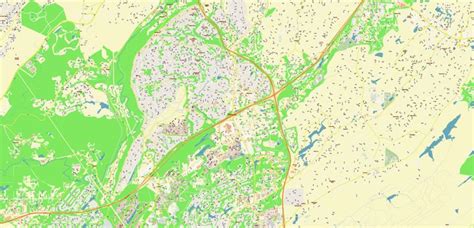 Hoover Alabama US Map Vector City Plan High Detailed Street Map ...