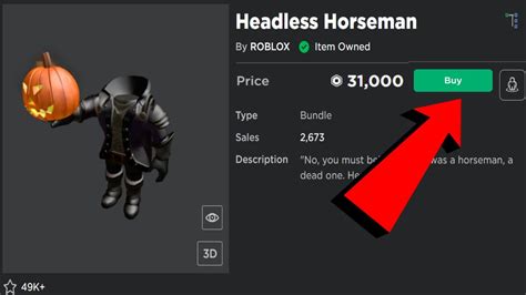 Headless Horseman Roblox Package