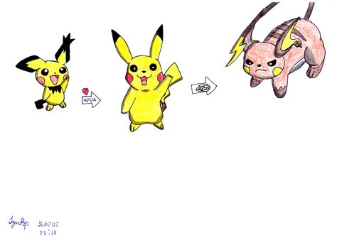 Pikachu evolutions by Pokecrz on DeviantArt