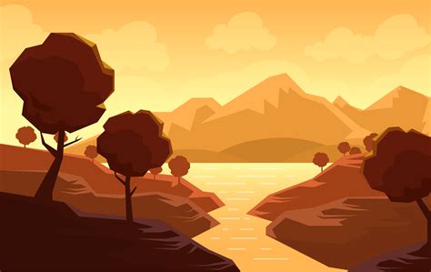 Vector Abstract Landscape Illustration 203128 Vector Art at Vecteezy