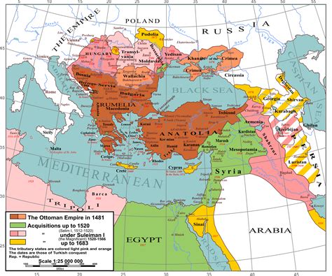 Map of The Ottoman Empire