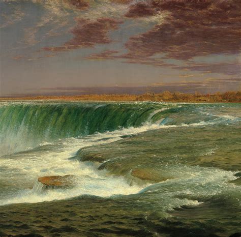 Niagara, Horseshoe Falls, 1875 Painting by Frederic Edwin Church - Pixels