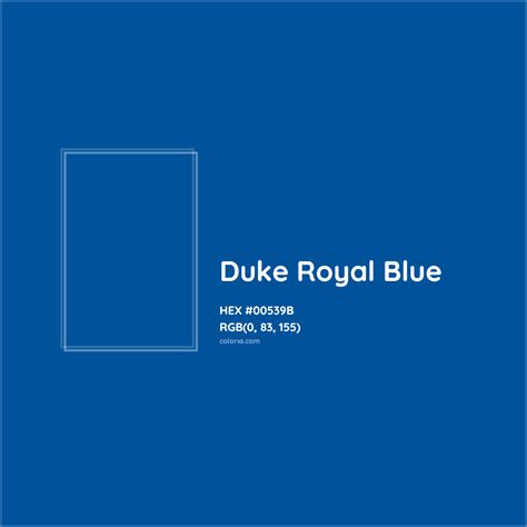 About Duke Royal Blue Color - Color codes, similar colors and paints ...