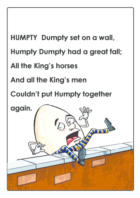 Humpty Dumpty Nursery Rhyme - KidsPressMagazine.com