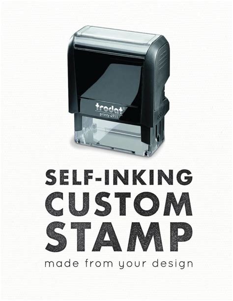 Custom Self-inking Stamp Custom Logo Stamp Eco-friendly Packaging Stamp ...