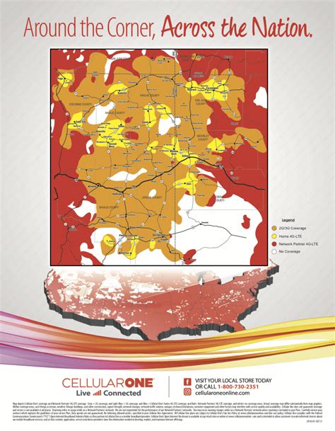 Home Network Coverage Area | Cellular One - Cellular One Coverage Map ...