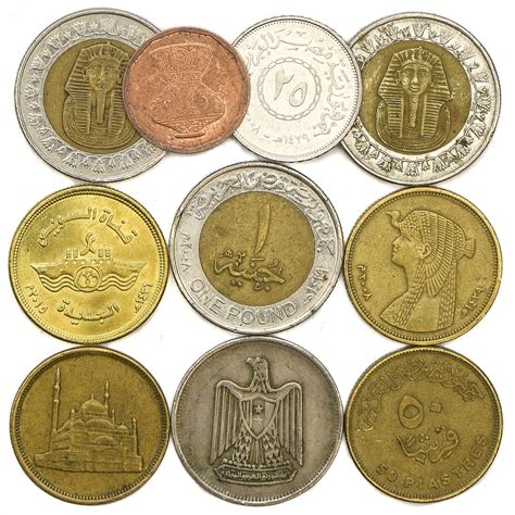 Buy 10 OLD COINS FROM Arab Republic of Egypt. COLLECTIBLE COINS ...