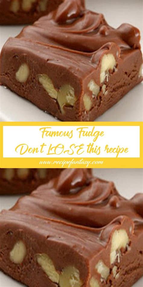 Famous Fudge Recipes : r/DessertPorn