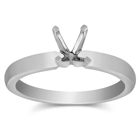 Platinum 4mm Solitaire Ring Setting | Borsheims