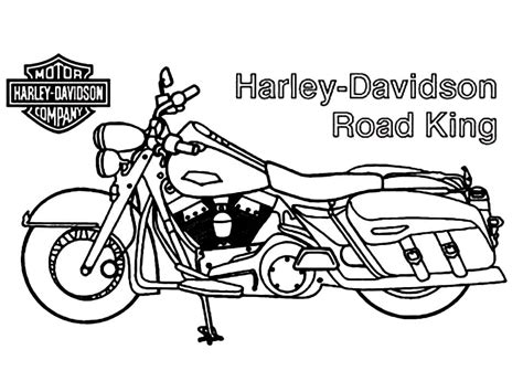 Harley Davidson Coloring Pages - Free Printable Coloring Pages for Kids