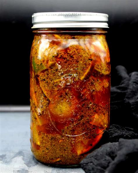 Homemade Indian Lime Pickle (Nimbu ka Achaar). Probiotic and Delicious ...