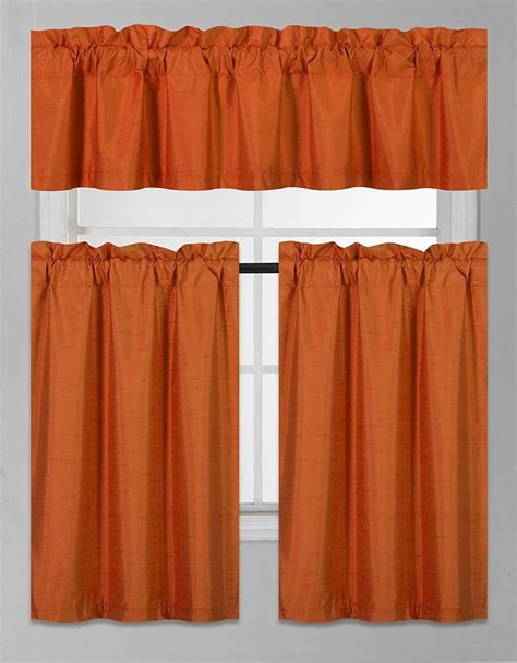 Burnt Orange Kitchen Curtains - Curtains & Drapes