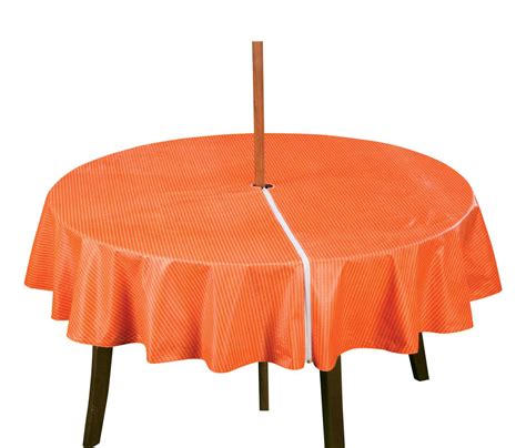 Patio Table Cover With Zipper - Stripe Design by Miles Kimball | eBay